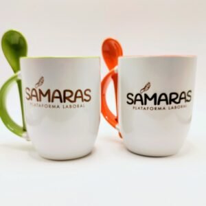 Taza con cucharita "Sámaras"