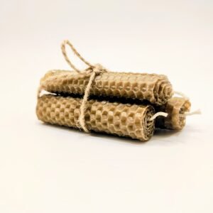 Par de velas de miel "Mandala"