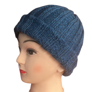 Gorro tejido en lana a dos agujas